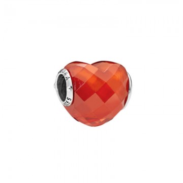 Love Heart Glass Charm DOL9903