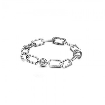 ME Series Link Sterling Silver Bracelet DOM9974